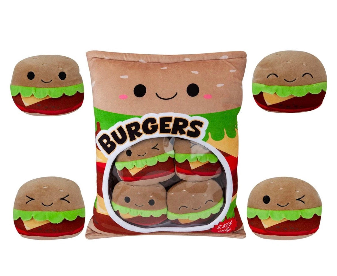 Burger Bean Pack Plushes