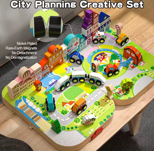Children Wooden Building Blocks