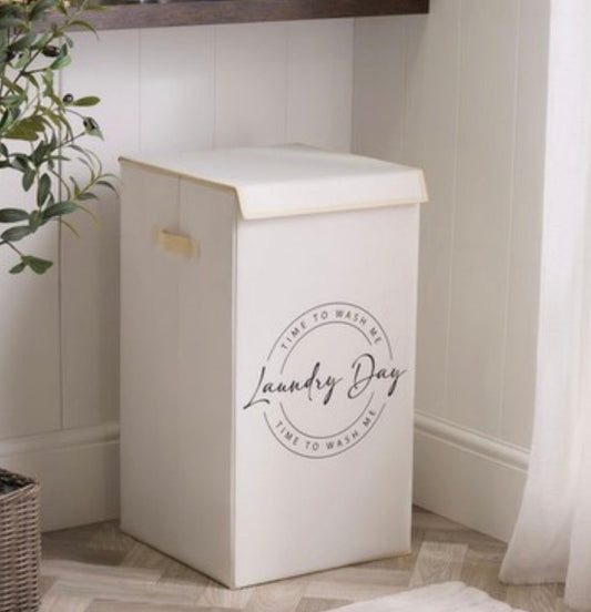 Slogan Laundry Basket Fabric