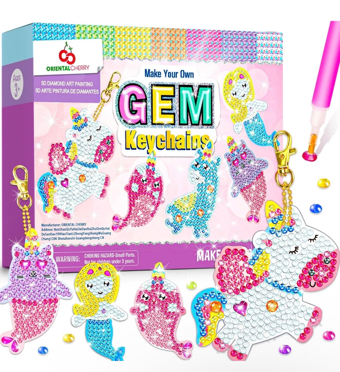 Make your Own Gem Keyrings