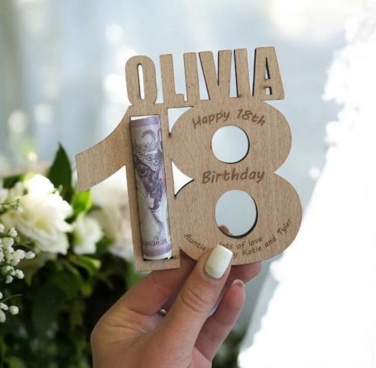 Birthday Personalised Money Holder