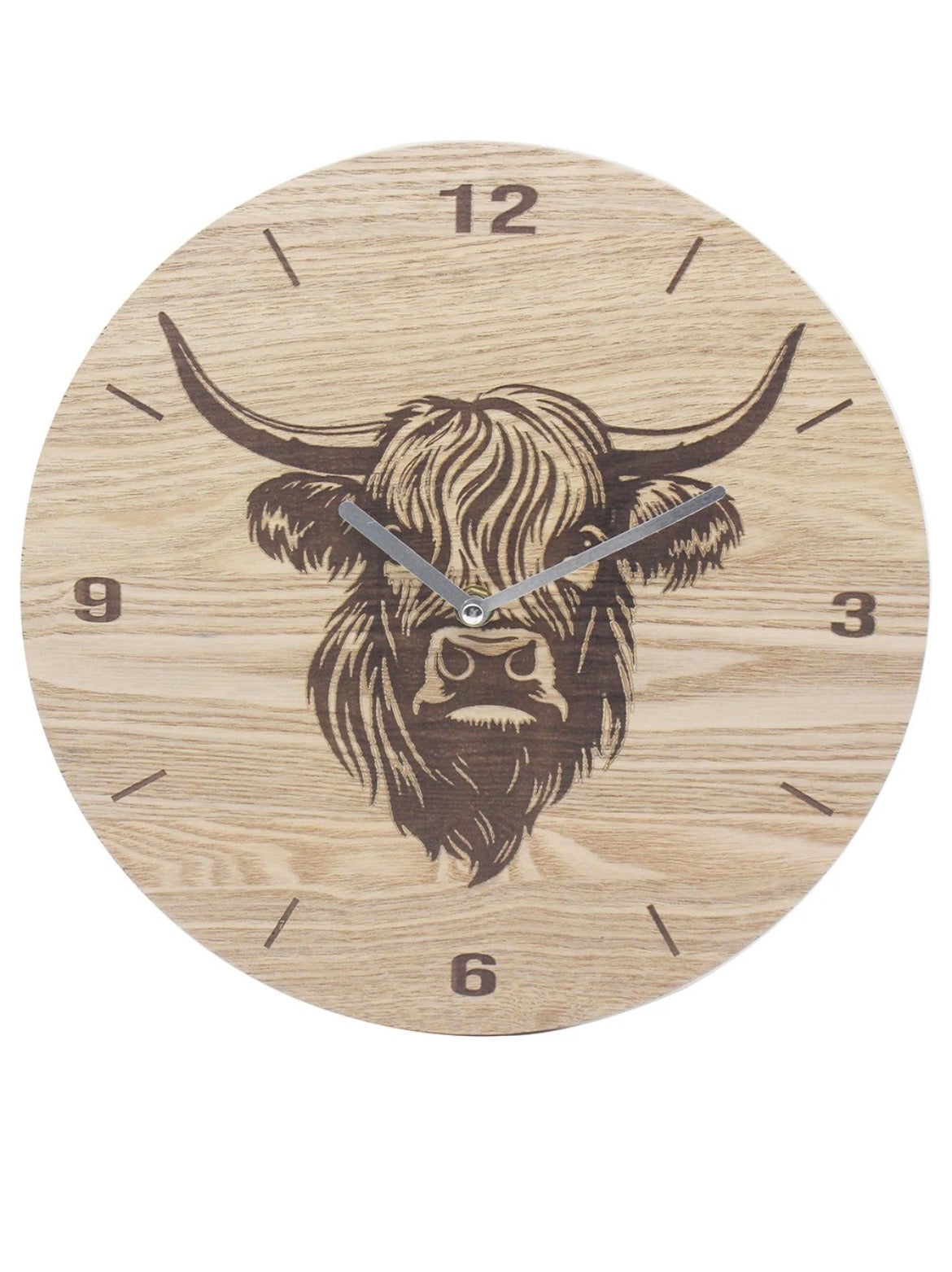 Highland Cow Clock