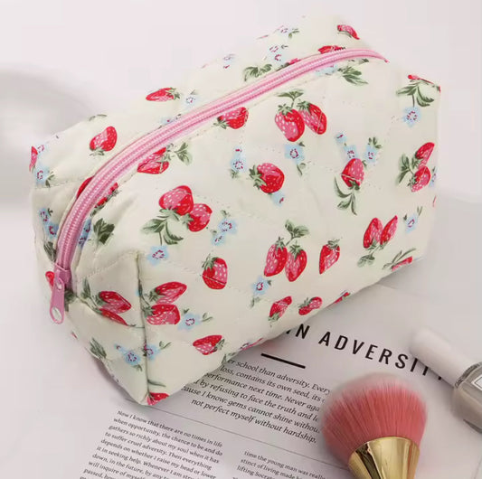 Strawberry Cosmetic Bag