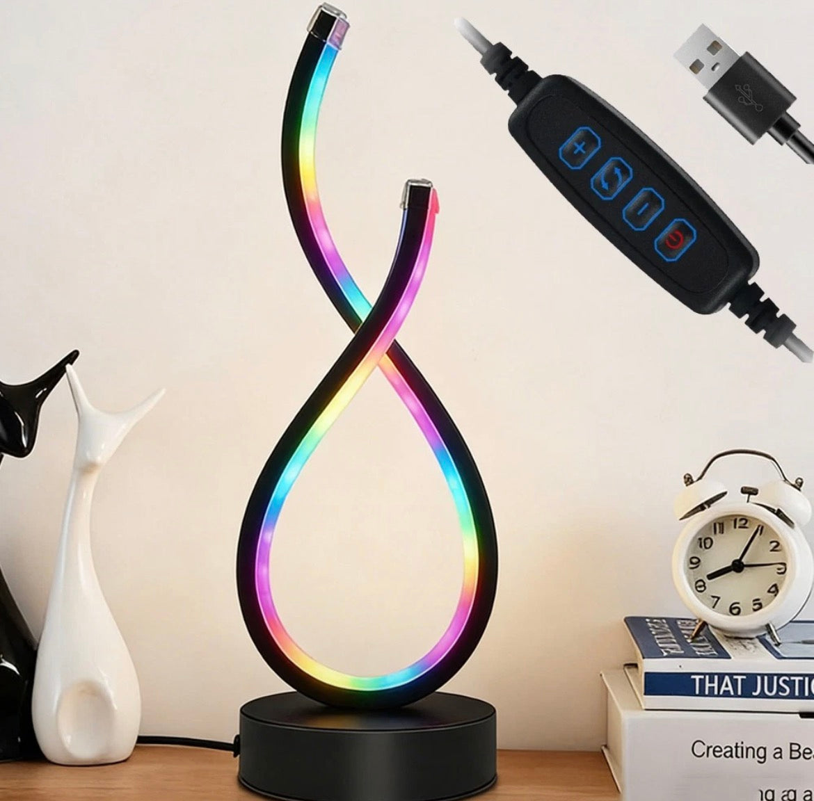 Spiral LED Table Lamp