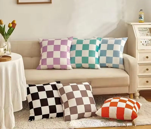 Check Board Cushion Cover