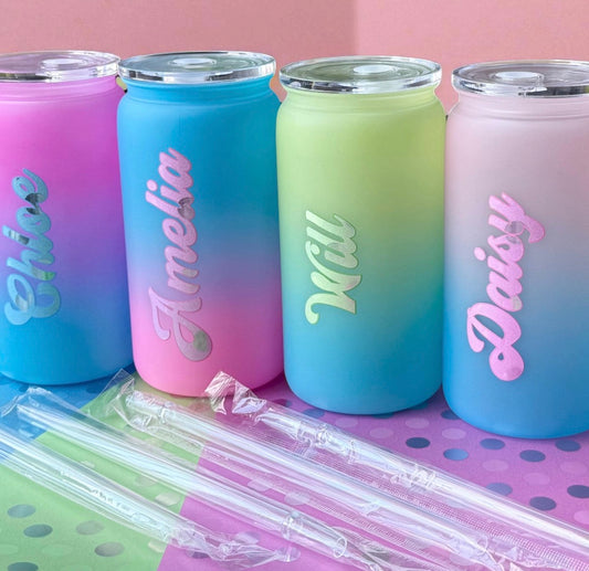 Personalised 16oz Plastic Can Cup