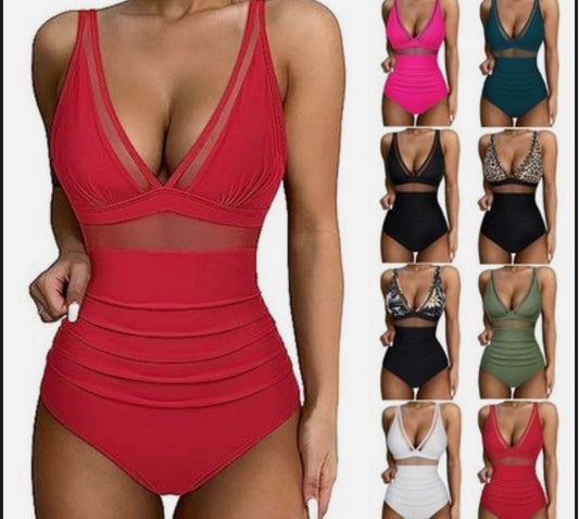 Womens One Piece Tummy Control Swimsuit