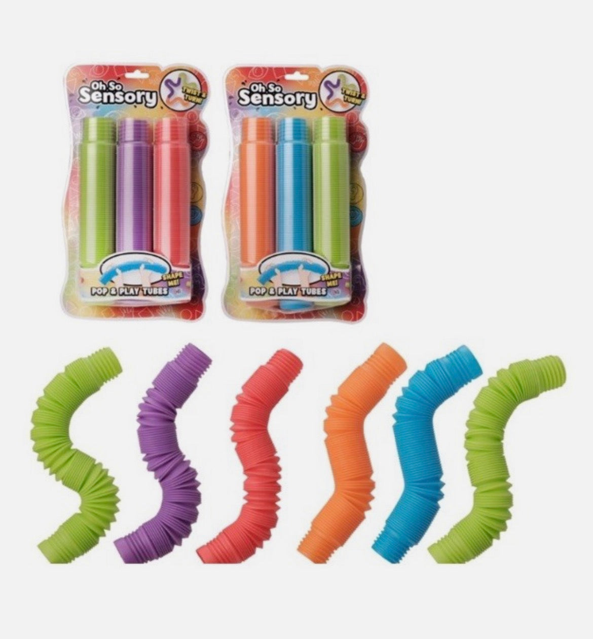 3 Pack Sensory Tubes