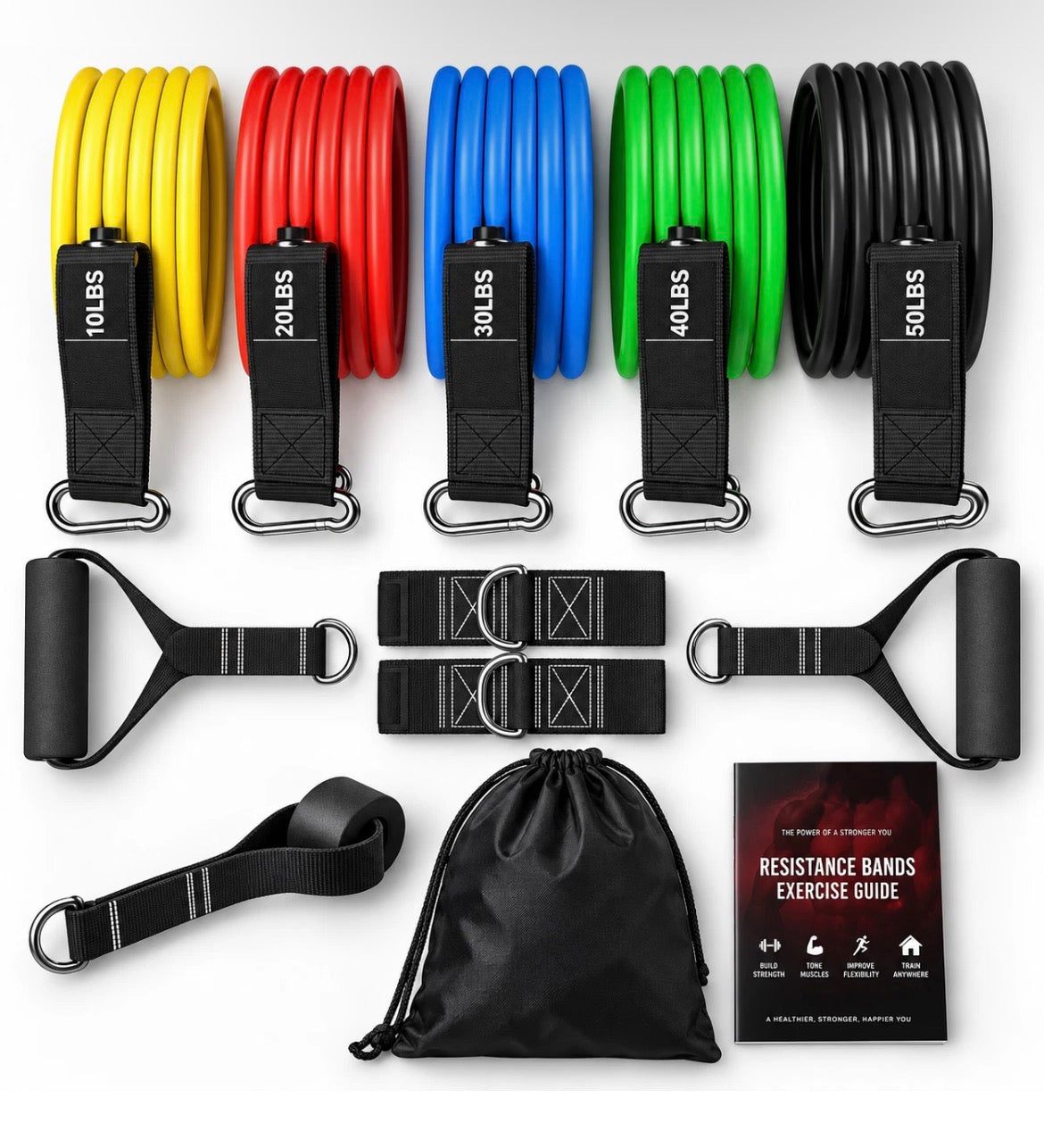 13 Piece Resistance Bands Set