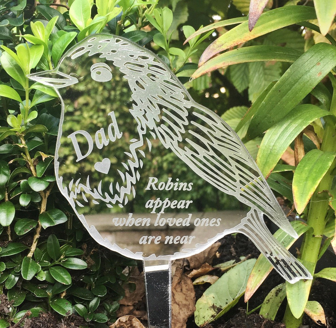 Personalised Memorial Robin Garden