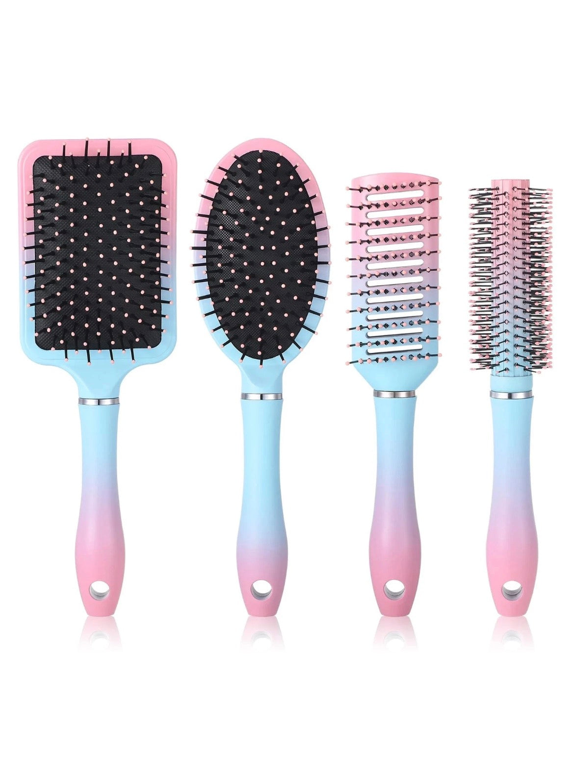 4 Pack Hair Brushes