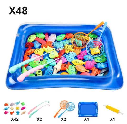 Magnetic Fishing Set Inflatable Pool