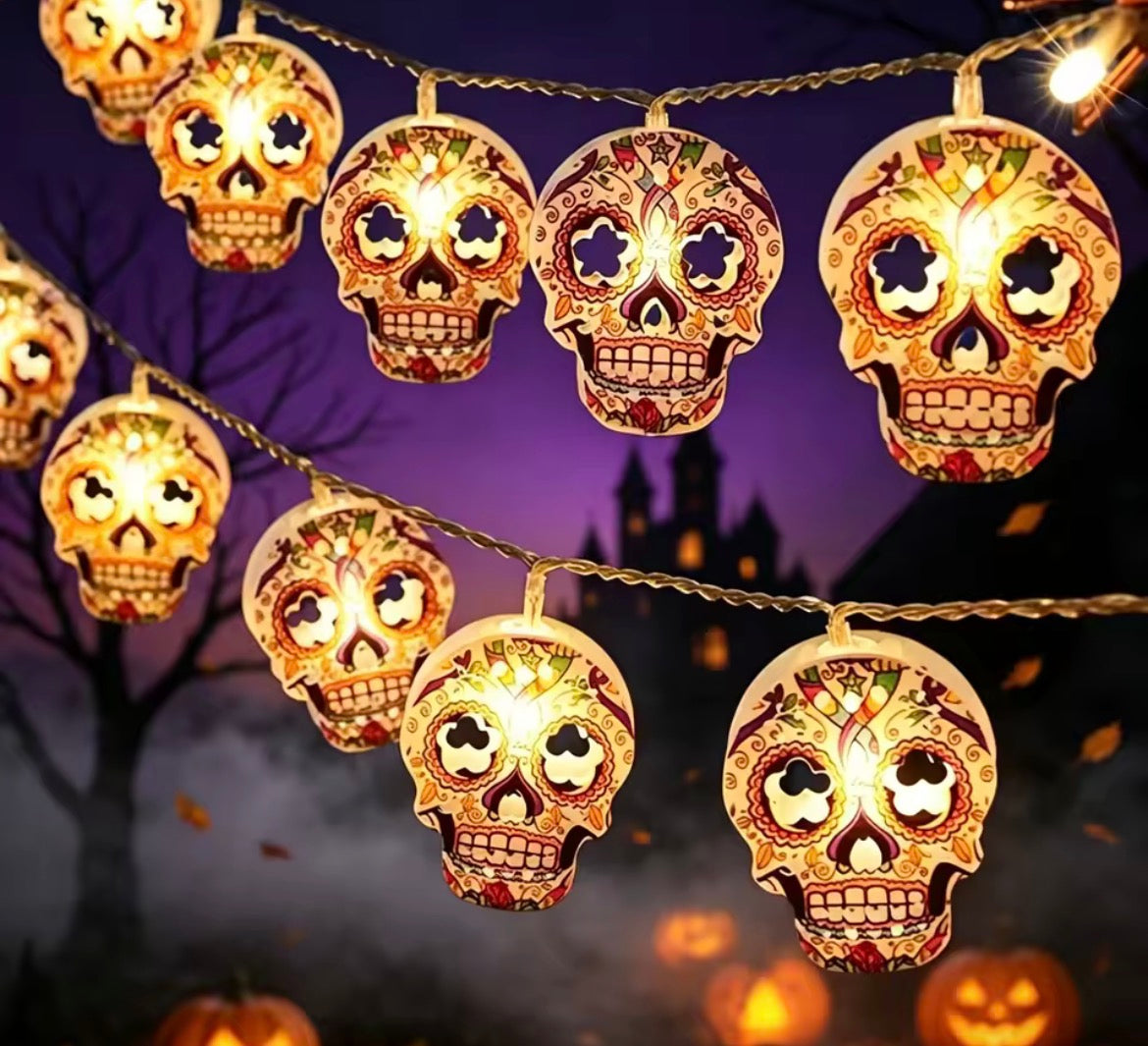 10 LED Skull Lights