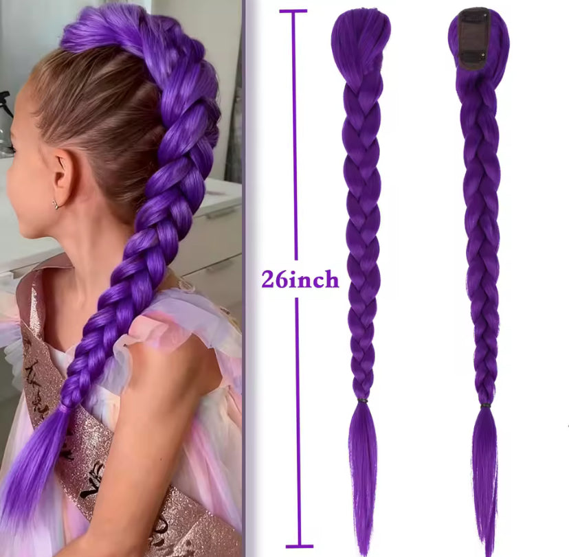 Purple Hair Braid