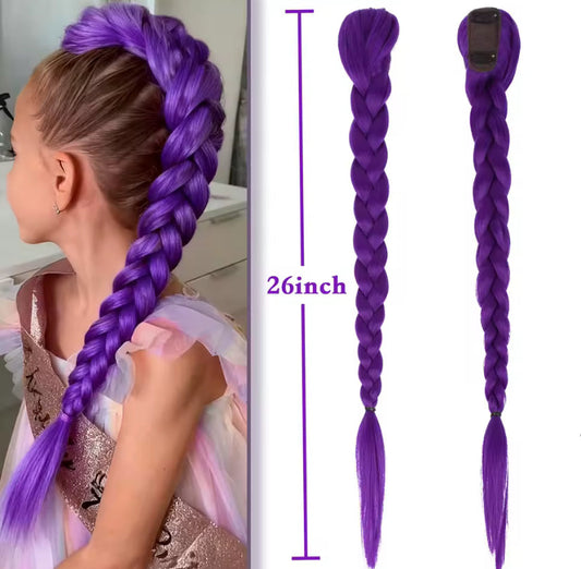 Purple Hair Braid