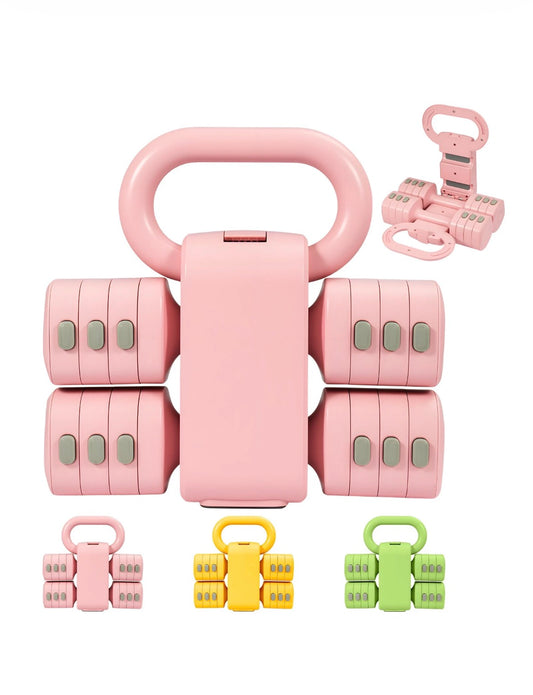 2in 1 Home Dumbbell Kettlebells Adjustable Weight