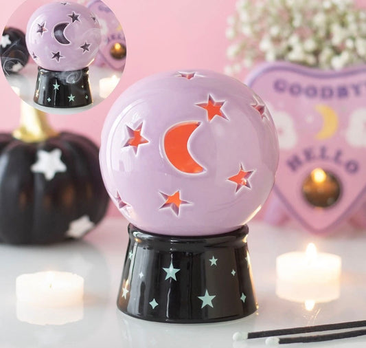 Crystal Ball Candle Holder