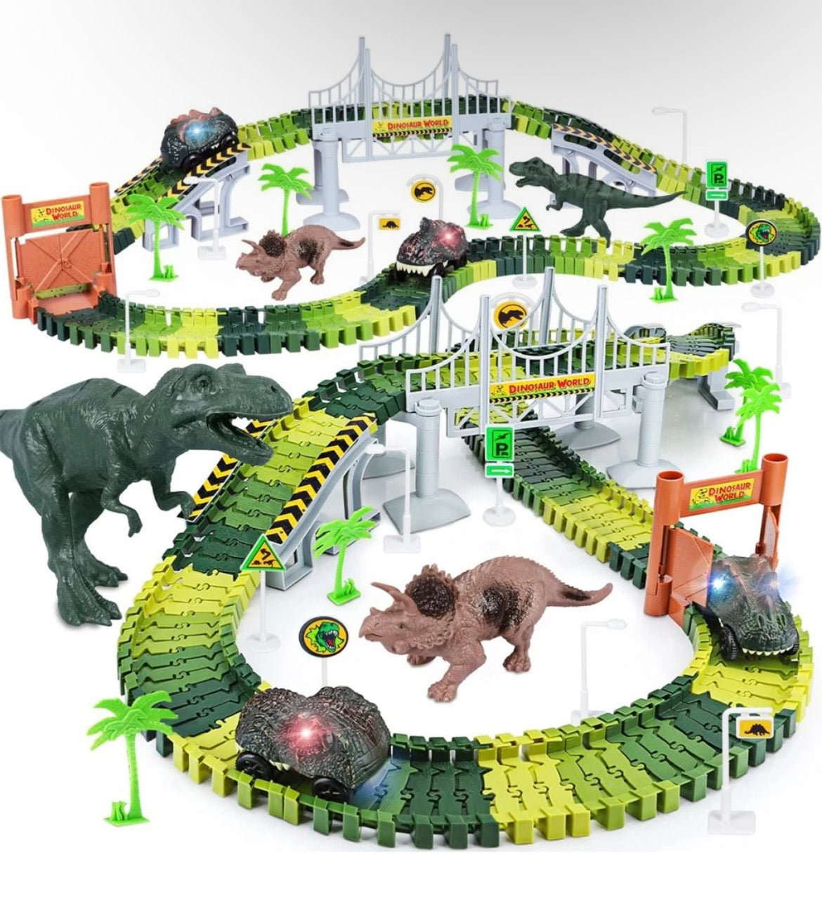 185PCS Dinosaur Railway Toy