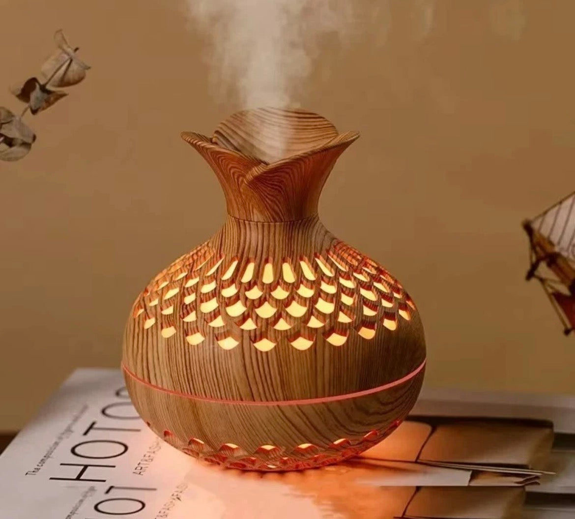 Humidiier 300ml Wood Grain Essential Oil Diffuser