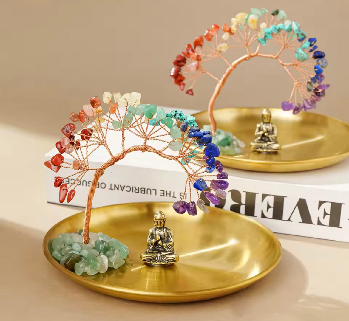 Natural Crystal Seven Chakras Life Crystal Tree