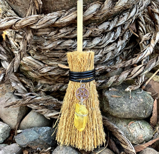 Mini Broom Hanging Witches Broomstick