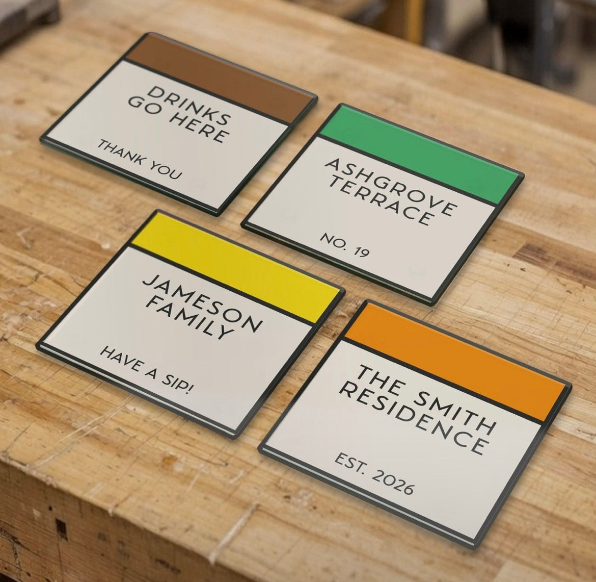 Personalised Board Game Coaster