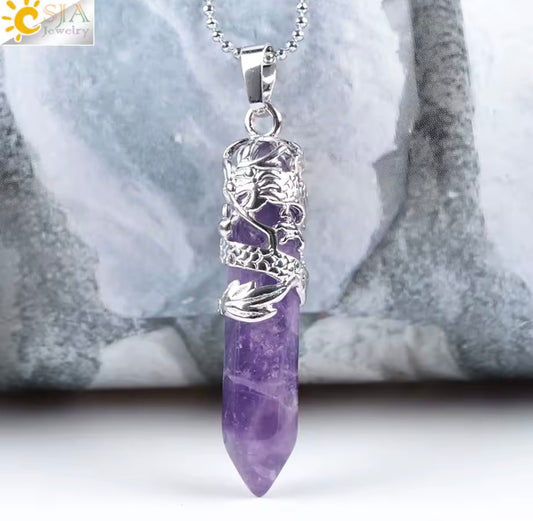 Crystal Dragon Necklace