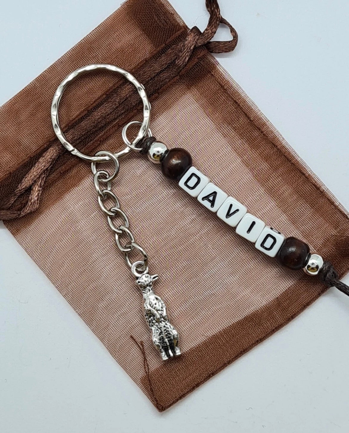 Personalised Meerkat Keyring