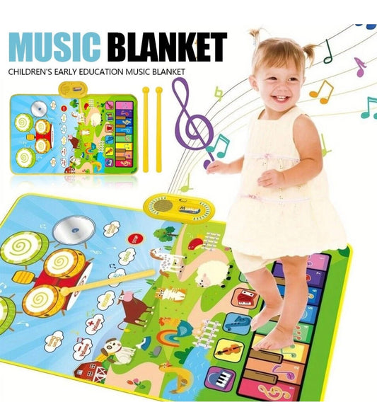3 in 1 Piano Keyboard & Drum Mat