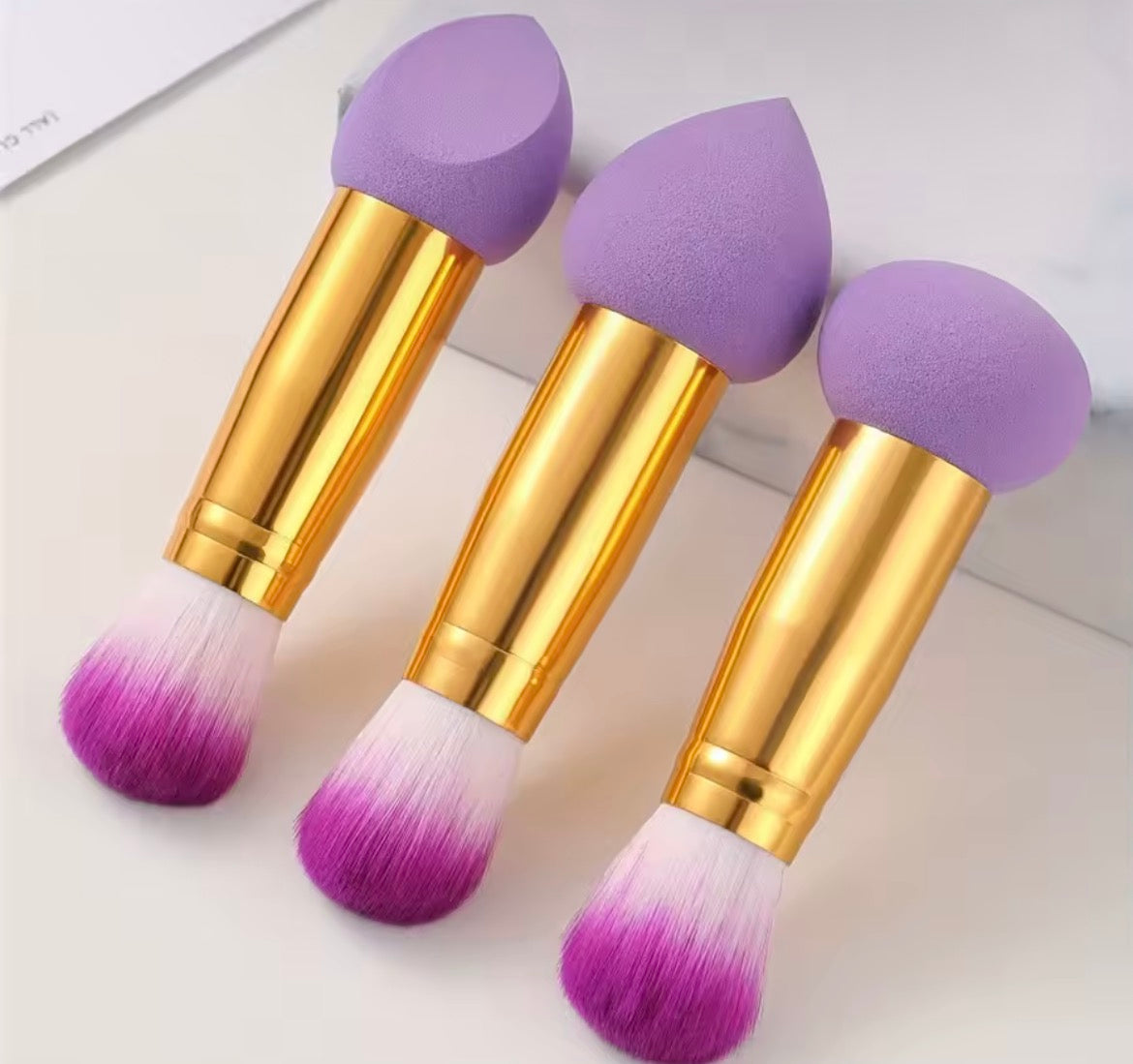 3pc Double Sided Make Up Brushes