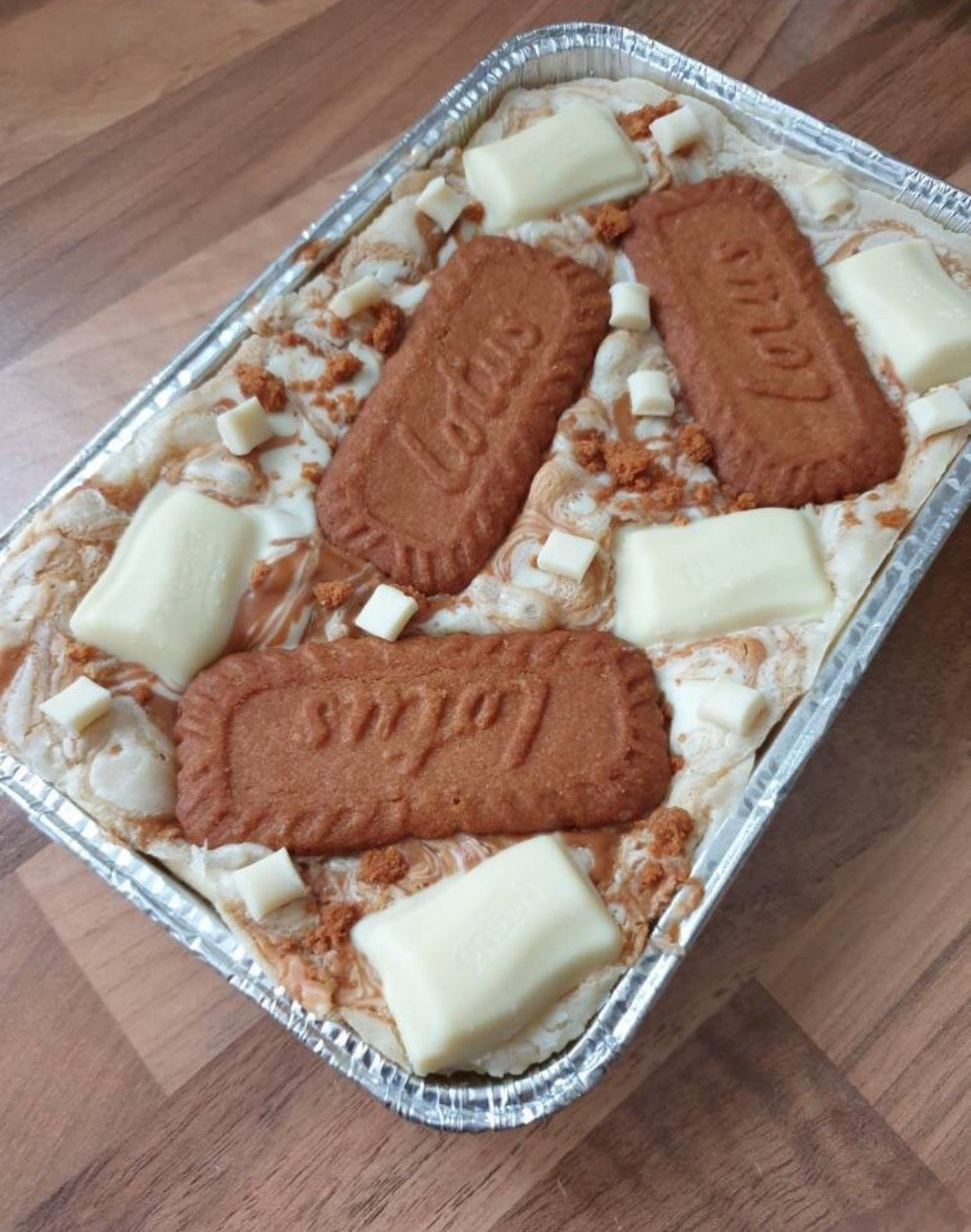 Milkybar & Biscoff Blondie