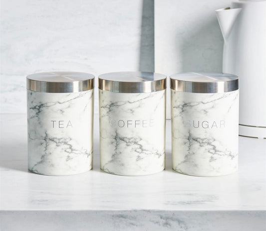 3 Marble Storage Tins
