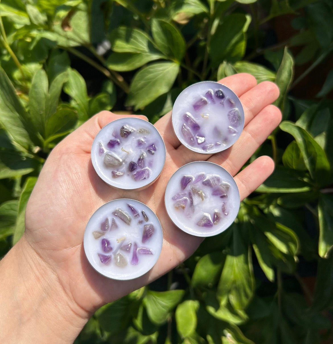 2 x Crystal Tea Lights
