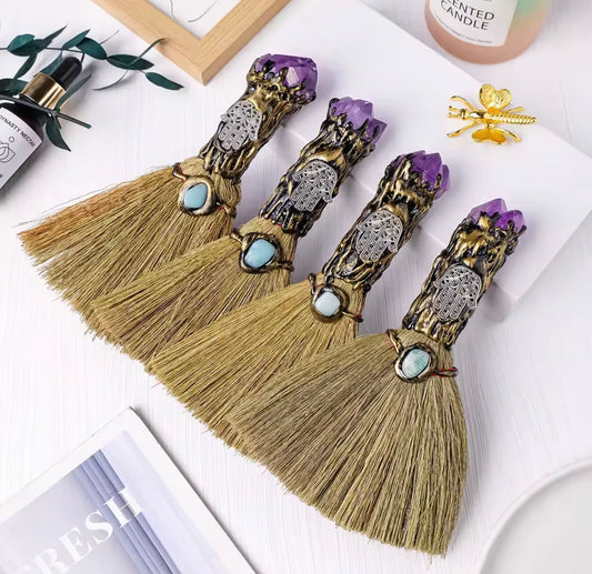 Crystal Amethyst Broom