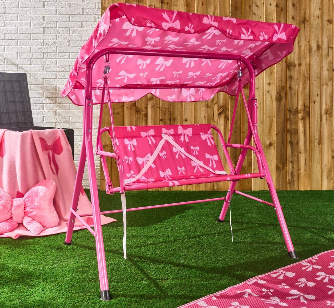 Kids Swing Bench with Canopy