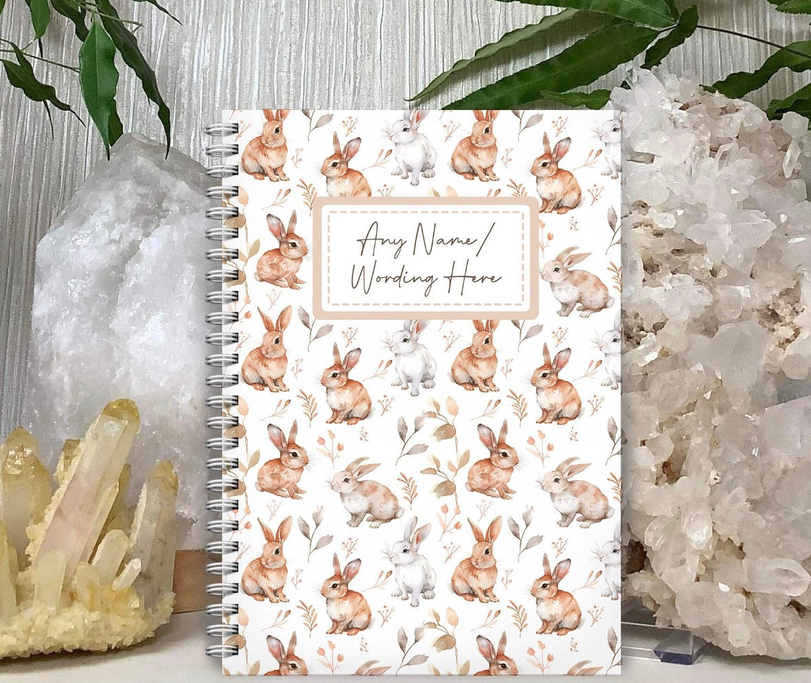 Personalised Rabbit Note Book