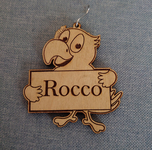 Personalized Bird Cage Name Plate