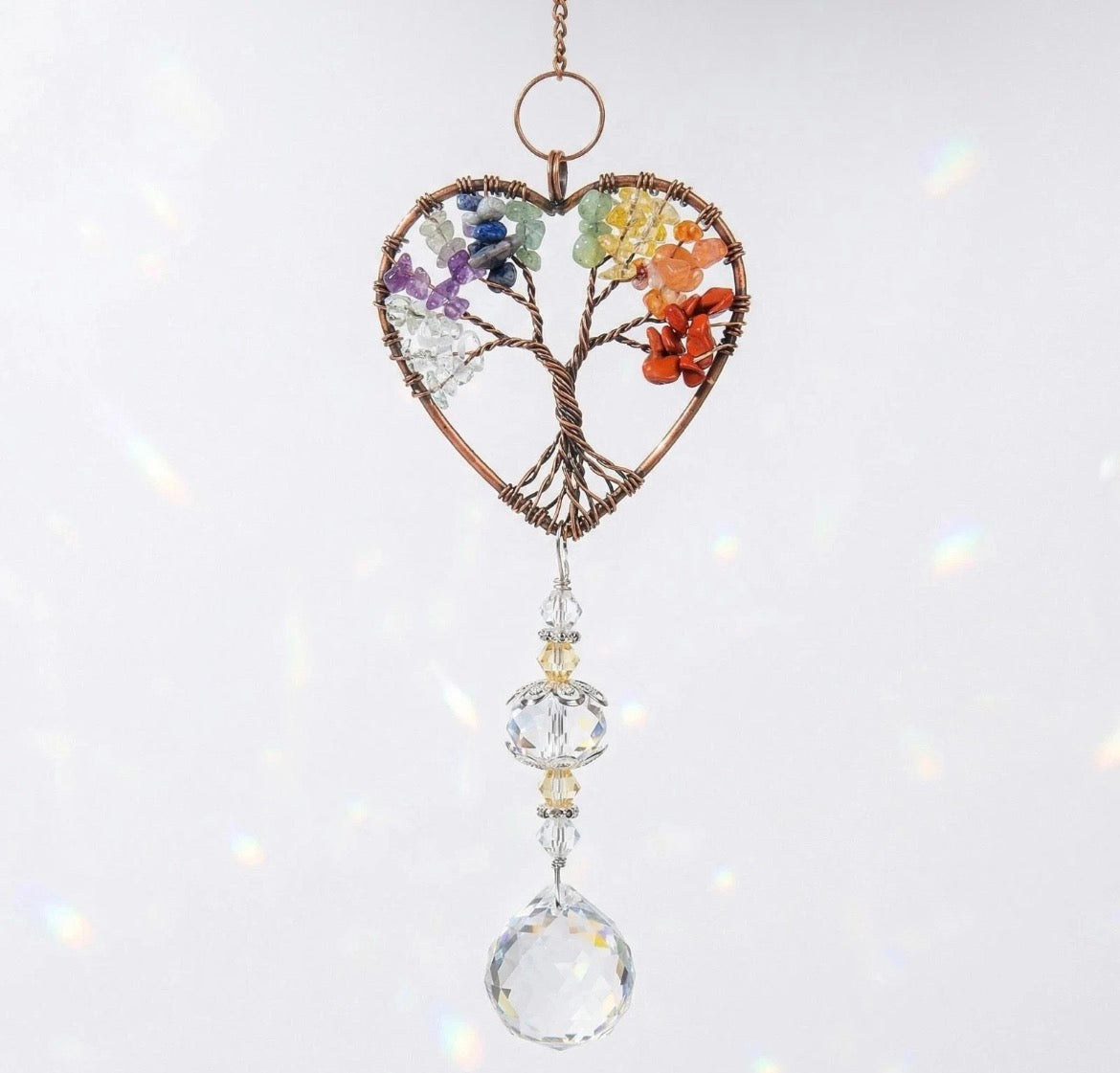 Tree Of Life Crystal Suncatcher