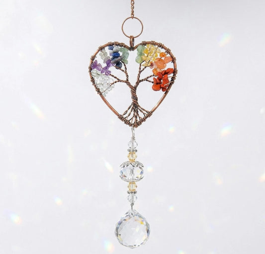 Tree Of Life Crystal Suncatcher