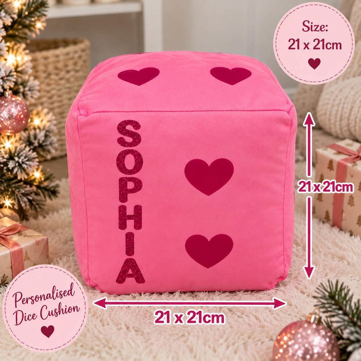 Personalised Dice Cushion