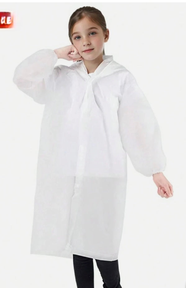 Kids Waterproof Hooded Coat/Poncho One Size