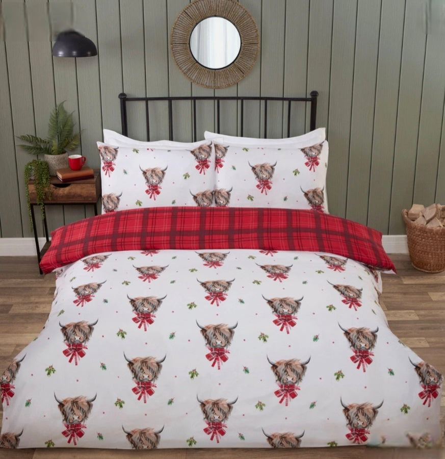 Highland Cow Single Bed Set