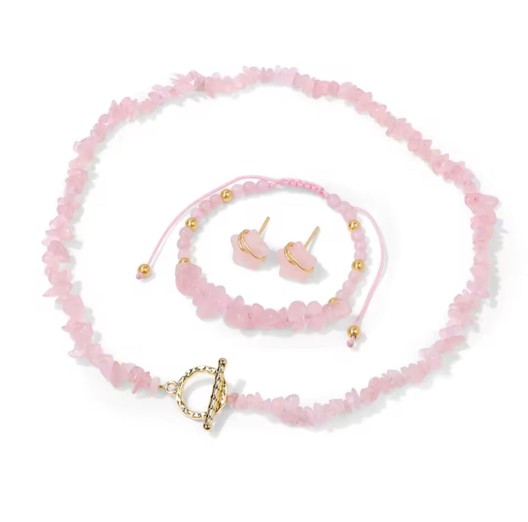 Crystal Chip Jewellery Set
