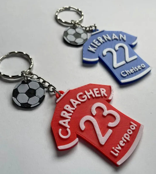 Personalised Football Keyrings