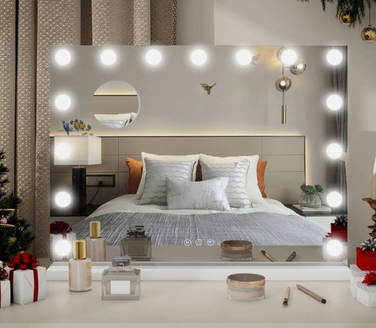 Vanity Mirror with Dimmable LED Bulbs