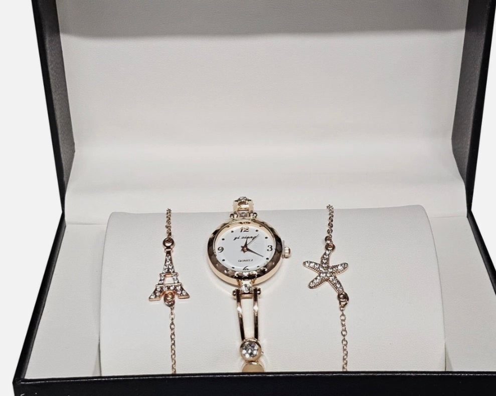 Womens Watch And Bracelet Set