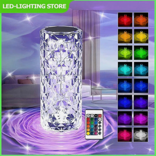 LED Crystal Table Lamp
