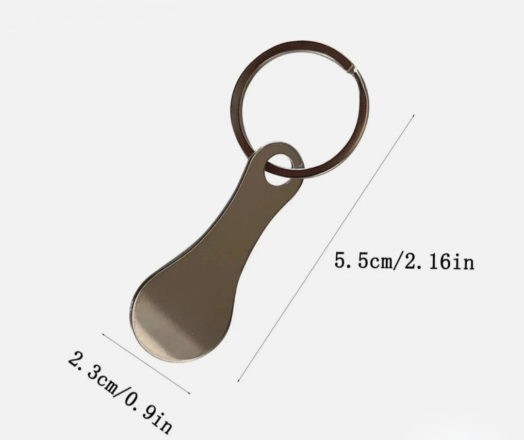 2PCS Trolley Coin Keyring