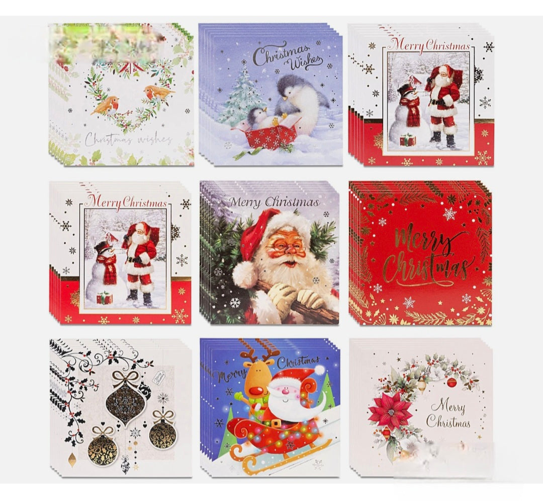 40 Christmas Cards 8 Designs
