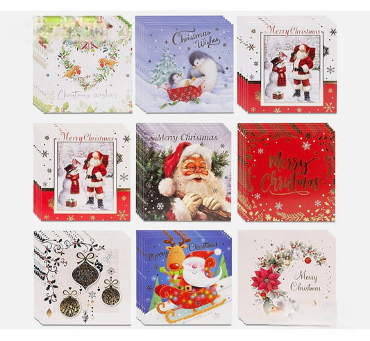 40 Christmas Cards 8 Designs